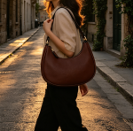 Small Crescent Shoulder Bag Underarm Purse - Image 2