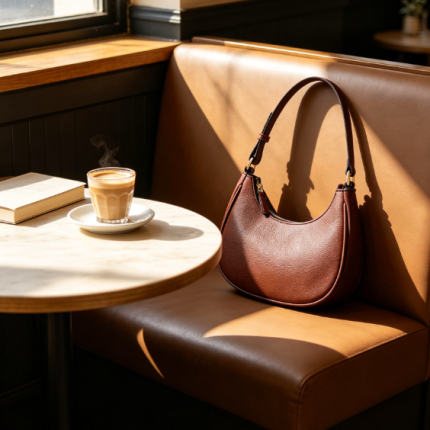Small Crescent Shoulder Bag Underarm Purse