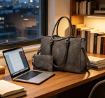 Laptop Bag 15.6 Inch Laptop Tote Vintage Work Bag Computer Bag Office Briefcase Handbag