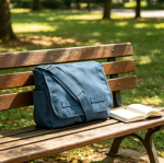 Classic Vintage Messenger Bag Heavyweight Cotton Canvas Shoulder Bag with Upgraded Features - Image 2