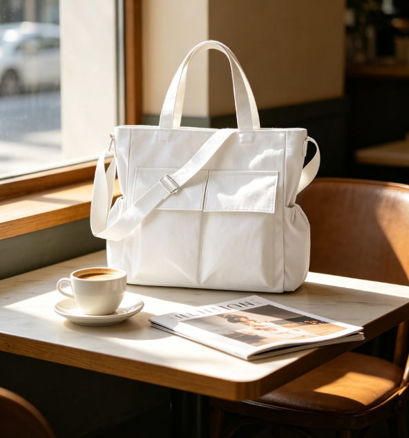 110 Canvas Messenger Bag Crossbody Shoulder Bag Vintage Tote Laptop Bag Large with Multiple Pockets - Image 1