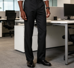 Classic Fit Dress Pant with Expandable Waist and Flat Front - Image 2