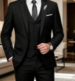 Slim Fit 3 Piece Suit One Button Solid Blazer Business Party Jacket Vest Pants Set