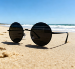 Retro Small Round Sunglasses Hippie Circle Style Polarised UV Protection Metal Shades for Men and Women - Image 2