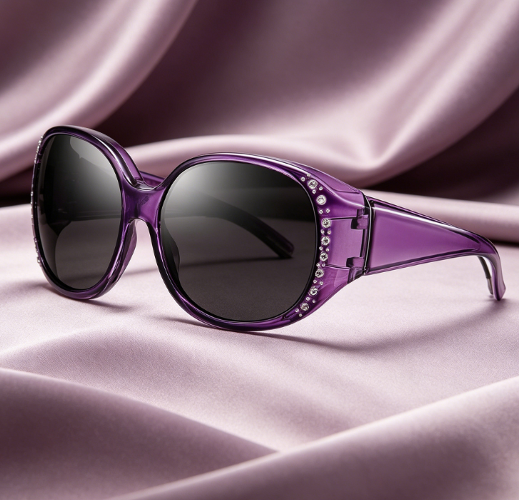 181 Polarised Fit Over Sunglasses with Rhinestone for Women UV Protection for Prescription Glasses - Image 1