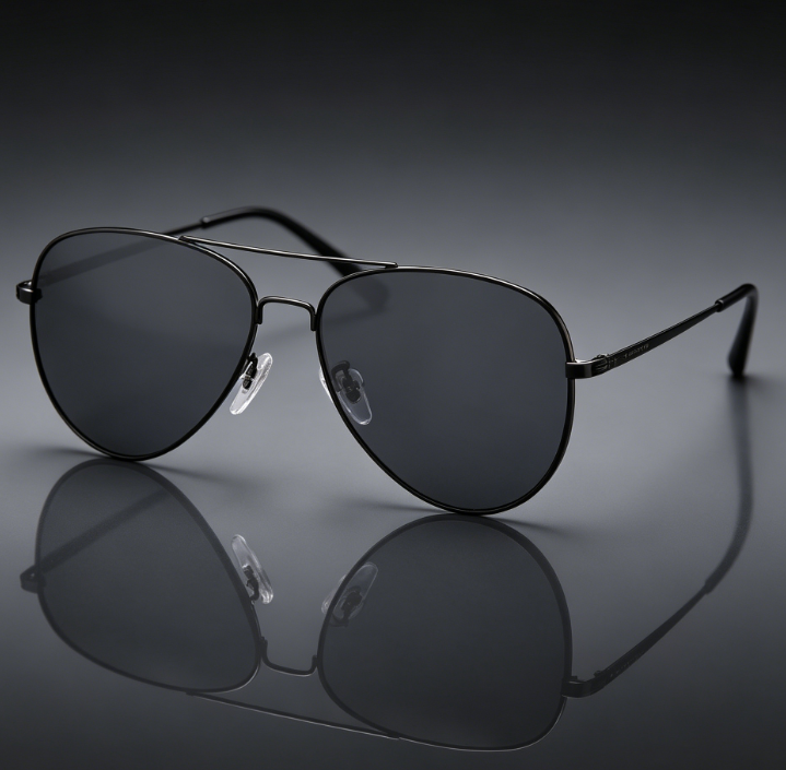 190 Classic Aviator Polarised Sunglasses for Men and Women Vintage Retro Style - Image 1