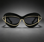 Fashion Lips Cat Eye Sunglasses for Women Vintage Y2K Gradient Black Shades UV Protection