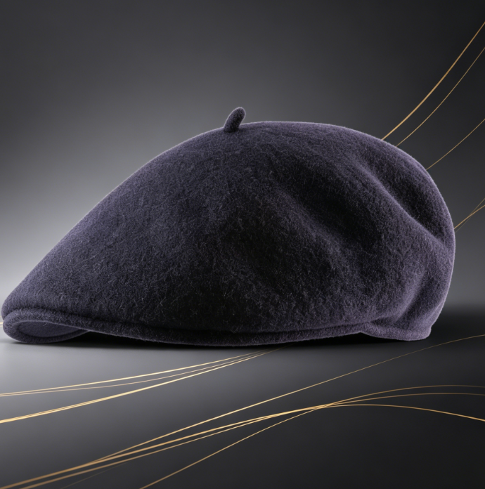 199 Wool Beret Fine Felted Naturally Water Resistant - Image 1