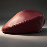Leather Beret for Men and Women Sewn Military Style Cap - Image 2