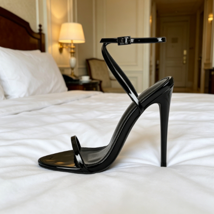 Strap Up Stilettos Ankle Strap Buckle High Heel Sandals Open Toe Round Toe Everyday Party Wear
