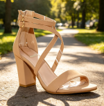 Chunky Heel Ankle Strap Sandals - Image 2