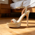 Open Toe High Heel Sandals Sexy Ankle Strap High Heels for Formal Weddings